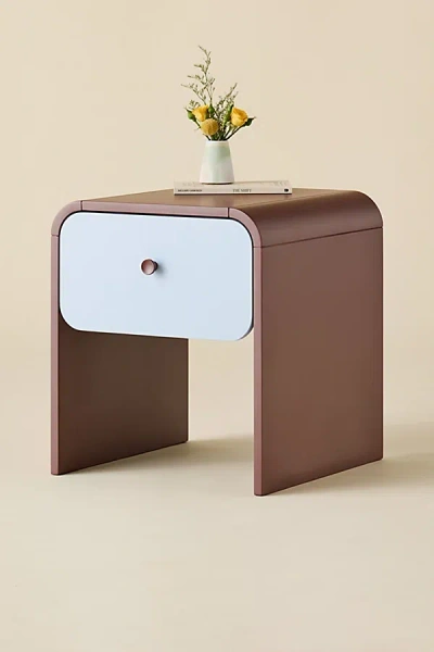 Urban Outfitters Bennett Storage Nightstand In Misty Plum At  In Brown