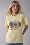 Urban Outfitters Berlin Bear Graphic Oversized Tee In Butter Yellow, Women's At  In Yellow