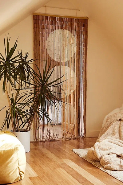 Urban Outfitters Big Dot Bamboo Beaded Curtain