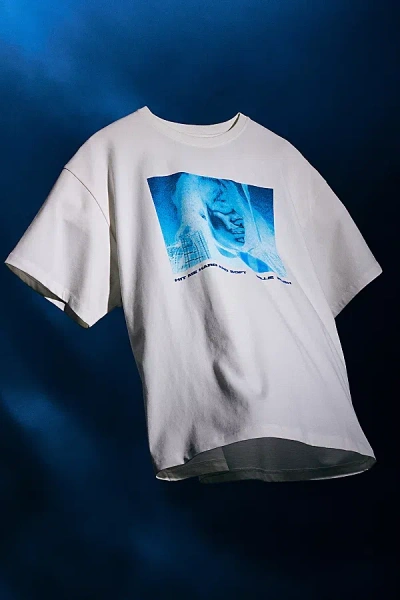 Urban Outfitters Billie Eilish Uo Exclusive Hit Me Hard And Soft Graphic Tee In White, Men's At