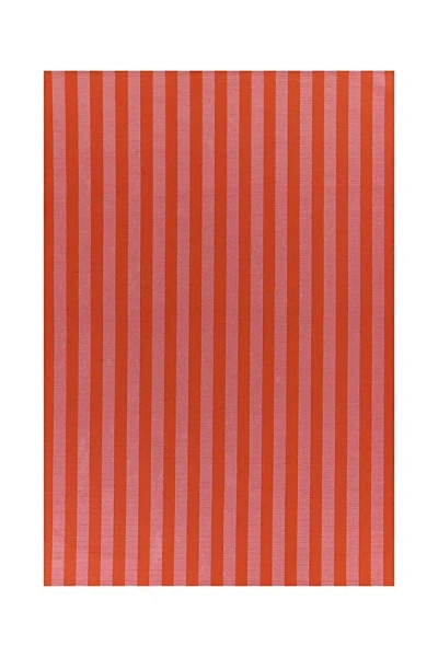 Urban Outfitters Billie Striped Indoor/outdoor Rug In Red At