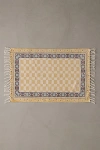 Urban Outfitters Birdie Checkerboard Brushed Rug In Yellow At