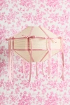Urban Outfitters Blaire Bow Lantern Pendant Light In Cream With Pink Bow At