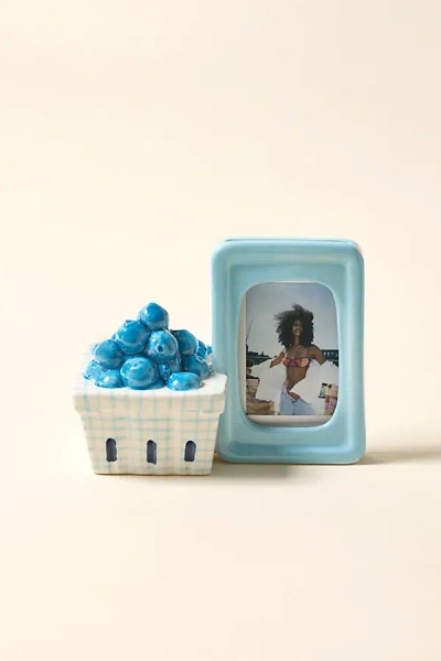 Urban Outfitters Blueberry Instax Mini Picture Frame Vase In Blue At