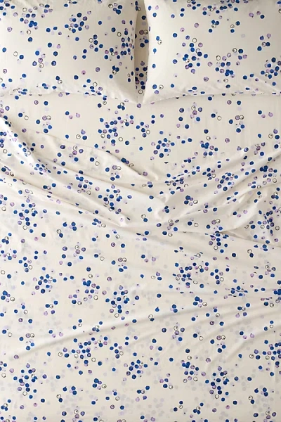Urban Outfitters Blueberry Patterned Core Sheet Set In Blue At