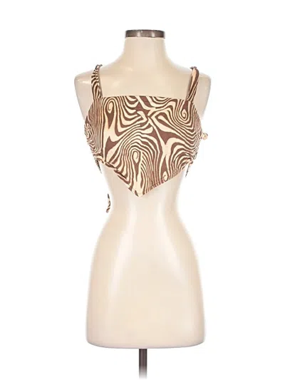 Pre-owned Urban Outfitters Bodysuit In Tan
