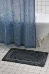 URBAN OUTFITTERS BORDER BATH MAT IN CHARCOAL AT URBAN OUTFITTERS