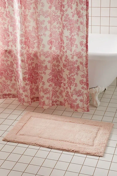 Urban Outfitters Border Bath Mat In Pink At