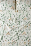 Urban Outfitters Botanica Patterned Brushed Cotton Sheet Set In White At