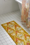 Urban Outfitters Bow Damask Bath Mat In Gold At