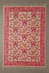 Urban Outfitters Bow Demask Screen Printed Rug In Pink At