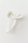 Urban Outfitters Resin Draped Bow Claw Clip In White, Women's At