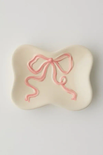 Urban Outfitters Bow Soap Dish In Rose At  In Rose