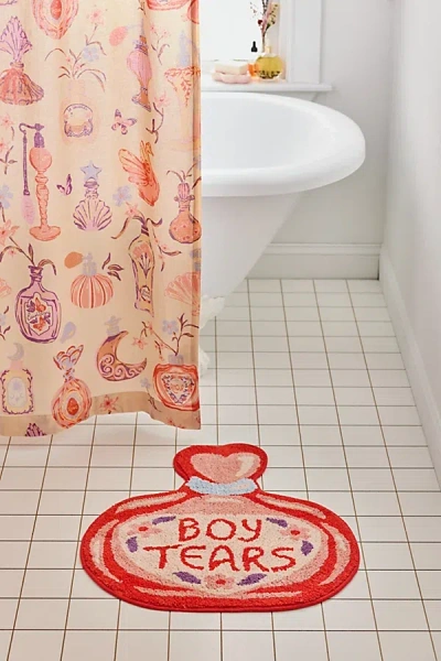 Urban Outfitters Boy Tears Potion Shaped Tufted Bath Mat In Pink At  In Multi