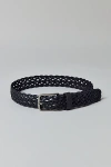Urban Outfitters Braided Leather Belt In Black, Men's At  In Black