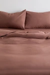 Urban Outfitters Breezy Cotton Percale Duvet Cover Set In Clove At