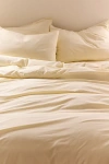 Urban Outfitters Breezy Cotton Percale Duvet Set In Butter Yellow At  In Neutral