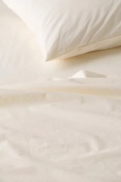 Urban Outfitters Breezy Cotton Percale Sheet Set In Neutral At