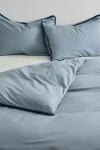 Urban Outfitters Breezy Cotton Percale Tassel Duvet Cover In Slate At