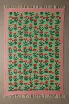 Urban Outfitters Brighton Floral Printed Woven Rug In Green At  In Green
