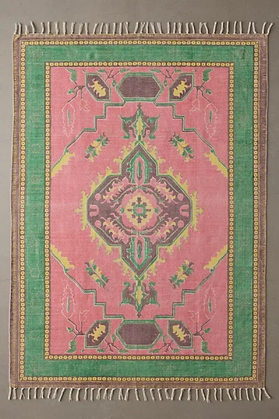Urban Outfitters Bronte Medallion Printed Rug In Pink At  In Multi