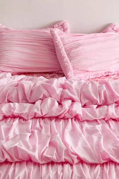 Urban Outfitters Bubble Puff Comforter In Bubblegum At  In Pink