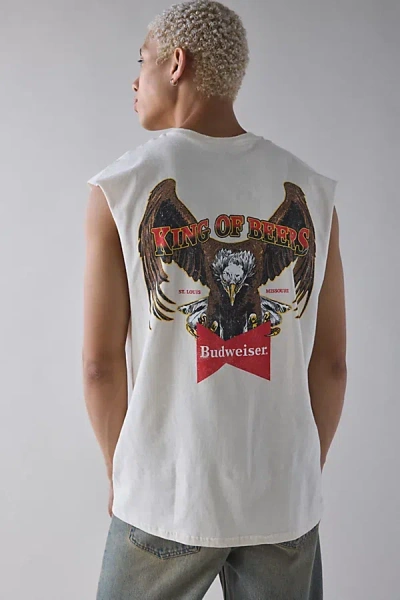 Urban Outfitters Budweiser Graphic Muscle Tee In Ivory, Men's At