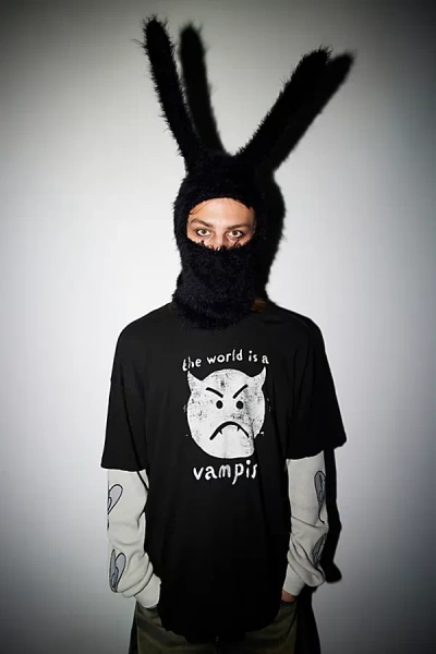 Urban Outfitters Bunny Ear Balaclava In Black, Men's At