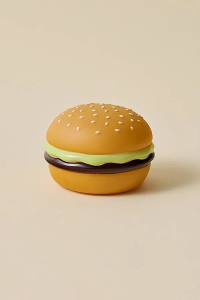 Urban Outfitters Burger Shape Portable Vinyl Led Table Lamp In Burger With Lettuce At  In Orange