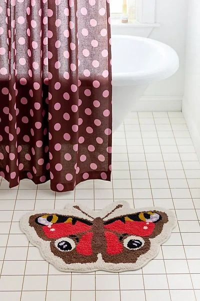 Urban Outfitters Butterfly Shaped Tufted Bath Mat At  In Multi