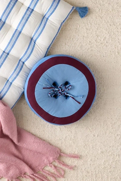 Urban Outfitters Button Round Floor Pillow In Blue At