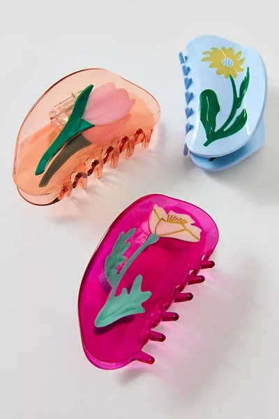 Urban Outfitters Calla Lily Flower Claw Clip In Pink, Women's At  In Multi