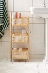 URBAN OUTFITTERS CANE 3-TIER SHELF IN NATURAL AT URBAN OUTFITTERS