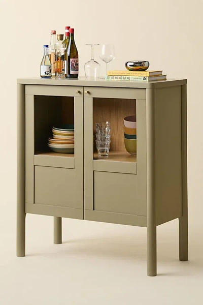 Urban Outfitters Cara 2-door Storage Cabinet In Light Green At