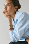 Urban Outfitters Cara Stretchy Beaded Bracelet Set In Black, Women's At  In Metallic