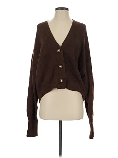 Pre-owned Urban Outfitters Cardigan Sweater In Brown