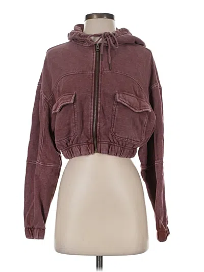 Pre-owned Urban Outfitters Cardigan Sweater In Burgundy