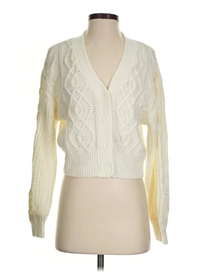Pre-owned Urban Outfitters Cardigan Sweater In Ivory