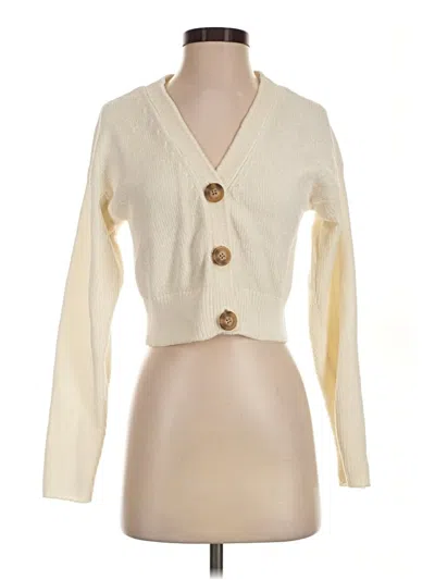 Pre-owned Urban Outfitters Cardigan Sweater In Ivory