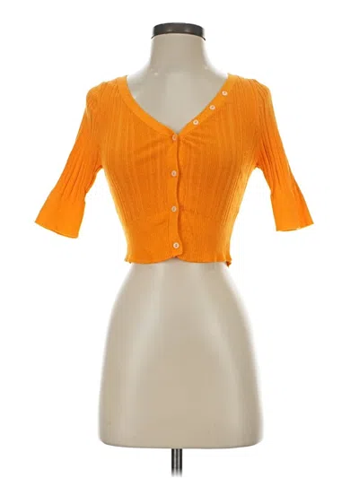 Pre-owned Urban Outfitters Cardigan Sweater In Orange