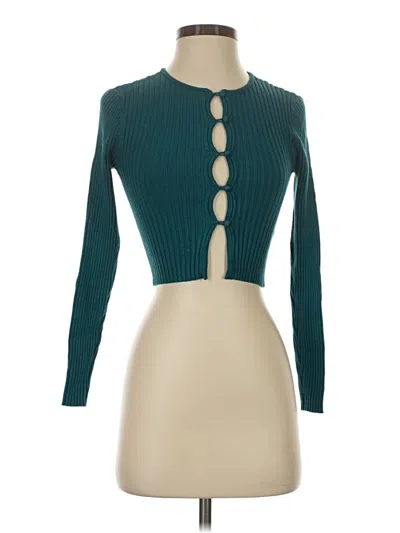 Pre-owned Urban Outfitters Cardigan Sweater In Teal