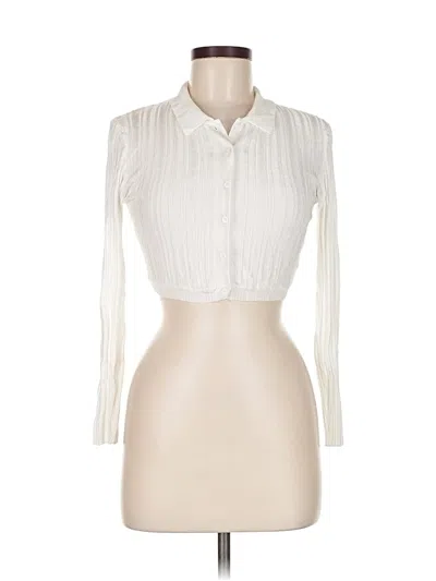 Pre-owned Urban Outfitters Cardigan Sweater In White