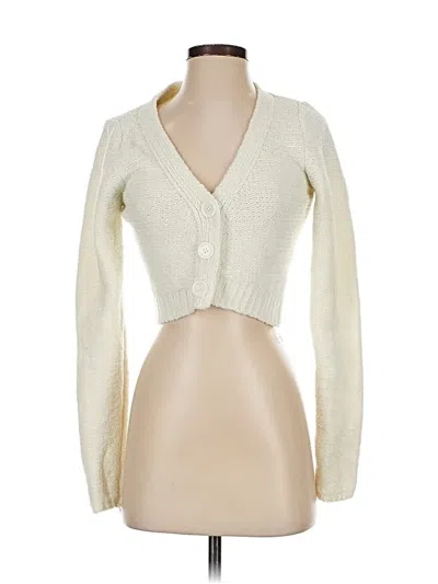 Pre-owned Urban Outfitters Cardigan Sweater In White
