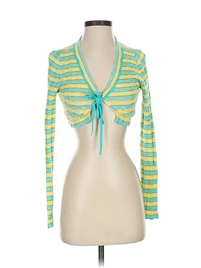 Pre-owned Urban Outfitters Cardigan Sweater In Yellow