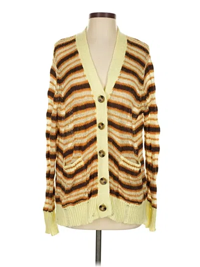 Pre-owned Urban Outfitters Cardigan Sweater In Yellow