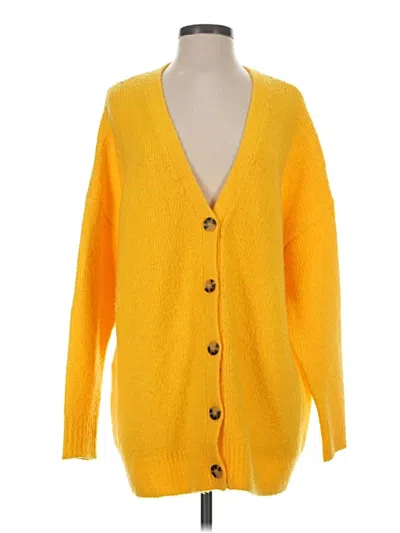 Pre-owned Urban Outfitters Cardigan Sweater In Yellow