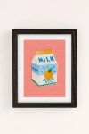 Urban Outfitters Carmen Veltman Orange Milk Art Print In Black Wood Frame At  In Multi