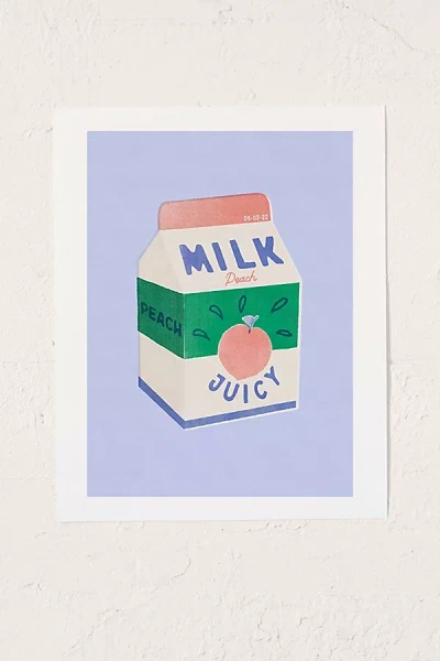 Urban Outfitters Carmen Veltman Peach Milk Art Print At  In Neutral