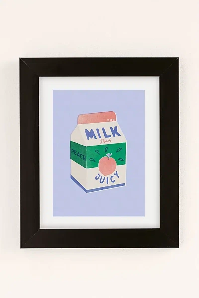 Urban Outfitters Carmen Veltman Peach Milk Art Print In Black Matte Frame At  In Multi