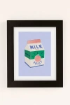 Urban Outfitters Carmen Veltman Peach Milk Art Print In Modern Black At